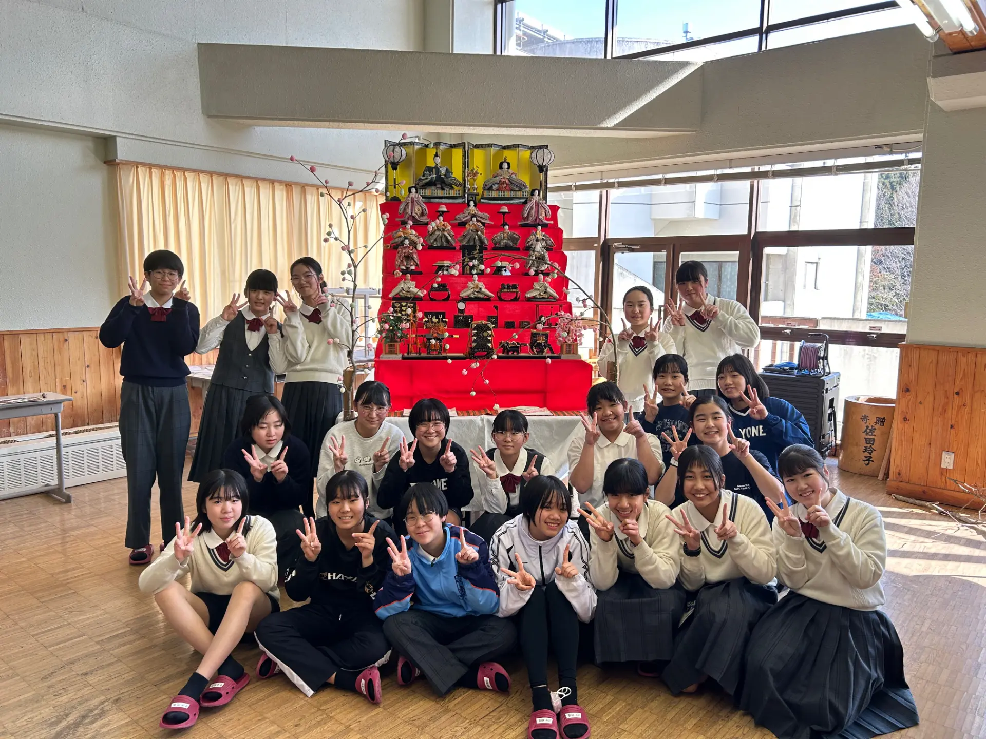 ひし餅作り・雛飾り